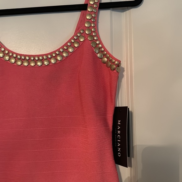 NWT Marciano Pop Rose Wicked Bandage Dress - Picture 2 of 5